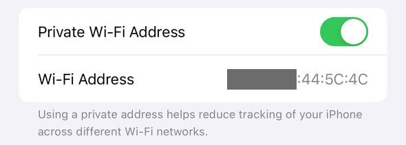 iOS Wi Fi ayarları 2