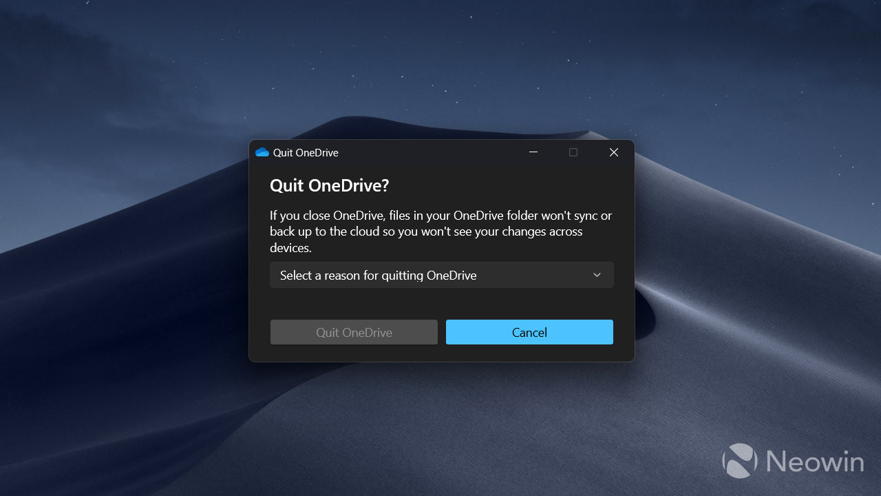 Microsoft Windows 11 OneDrive 1'den çıkın