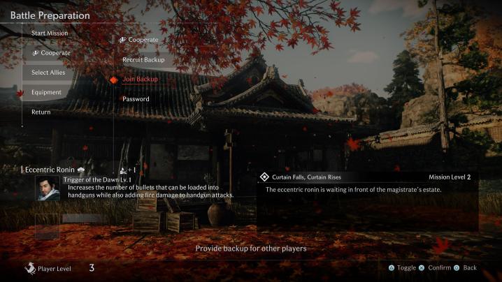 How to play cooperatively in Rise of the Ronin