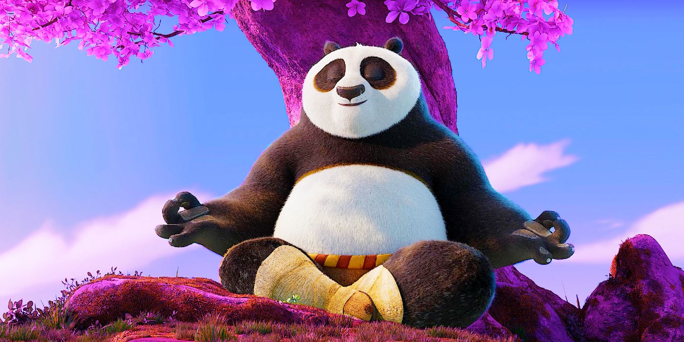 Kung Fu Panda 4'te meditasyon yapan Po
