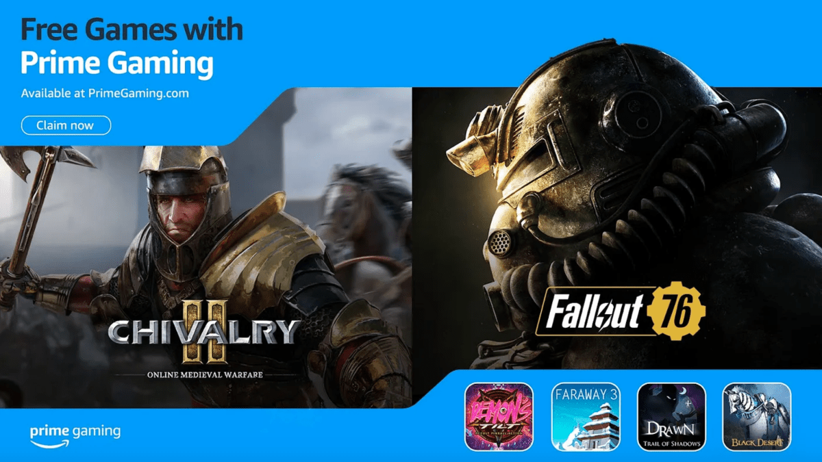 Amazon’un Nisan ayı Prime Gaming oyunları arasında Fallout 76 ve Chivalry 2 yer alıyor