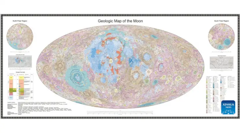 China released the most accurate geological map of the Moon