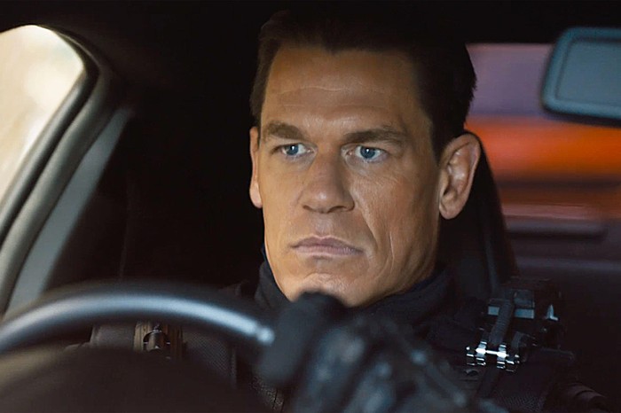 Jakob (John Cena) in Fast & Furious 9 driving a car