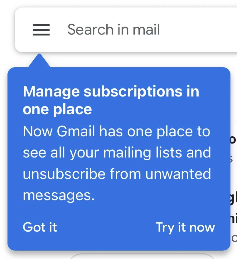 Gmail, abonelikleri tek bir yerden yönetmeyi tanıtacak