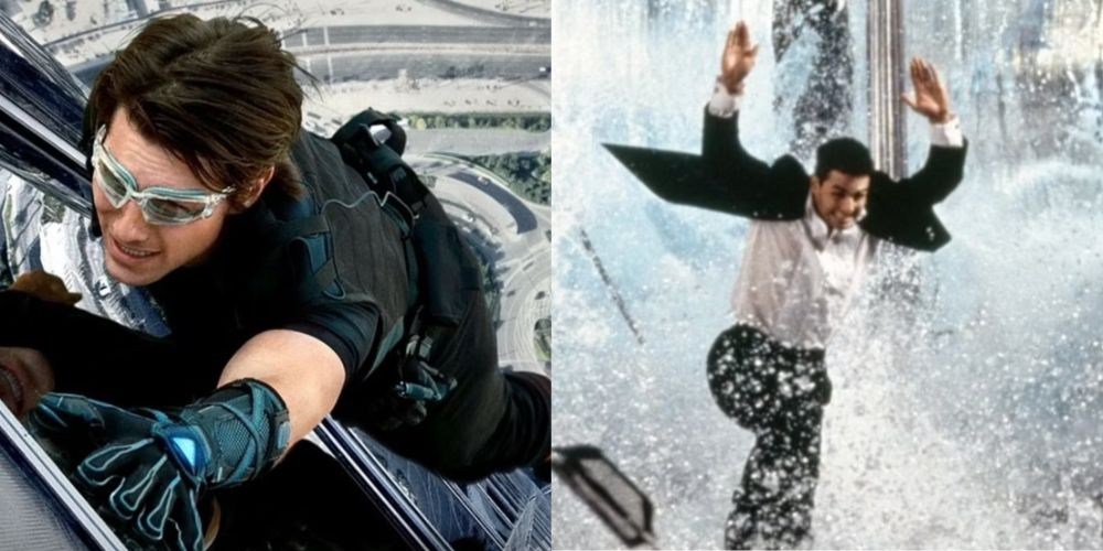 Split image from Mission Impossible Ghost Protocol and Mission Impossible
