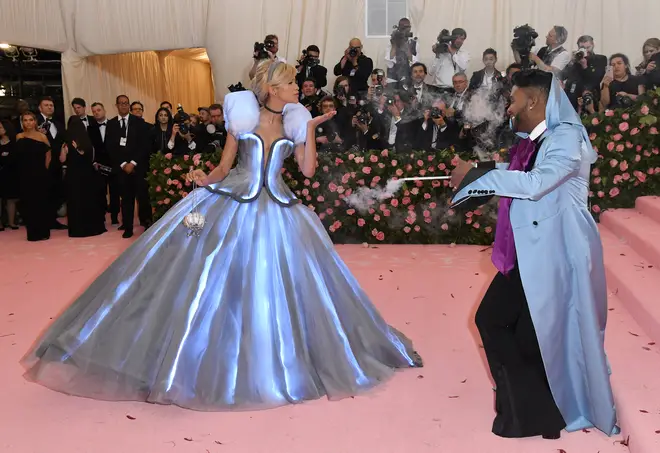 Zendaya and her stylist Law Roach at the 2019 Met Gala celebrating the 