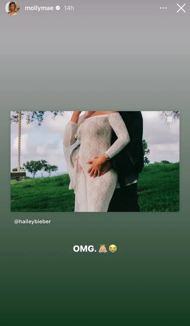 Molly-Mae shared the news on her IG story