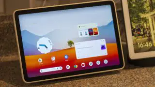 Pixel tablet on kitchen counter