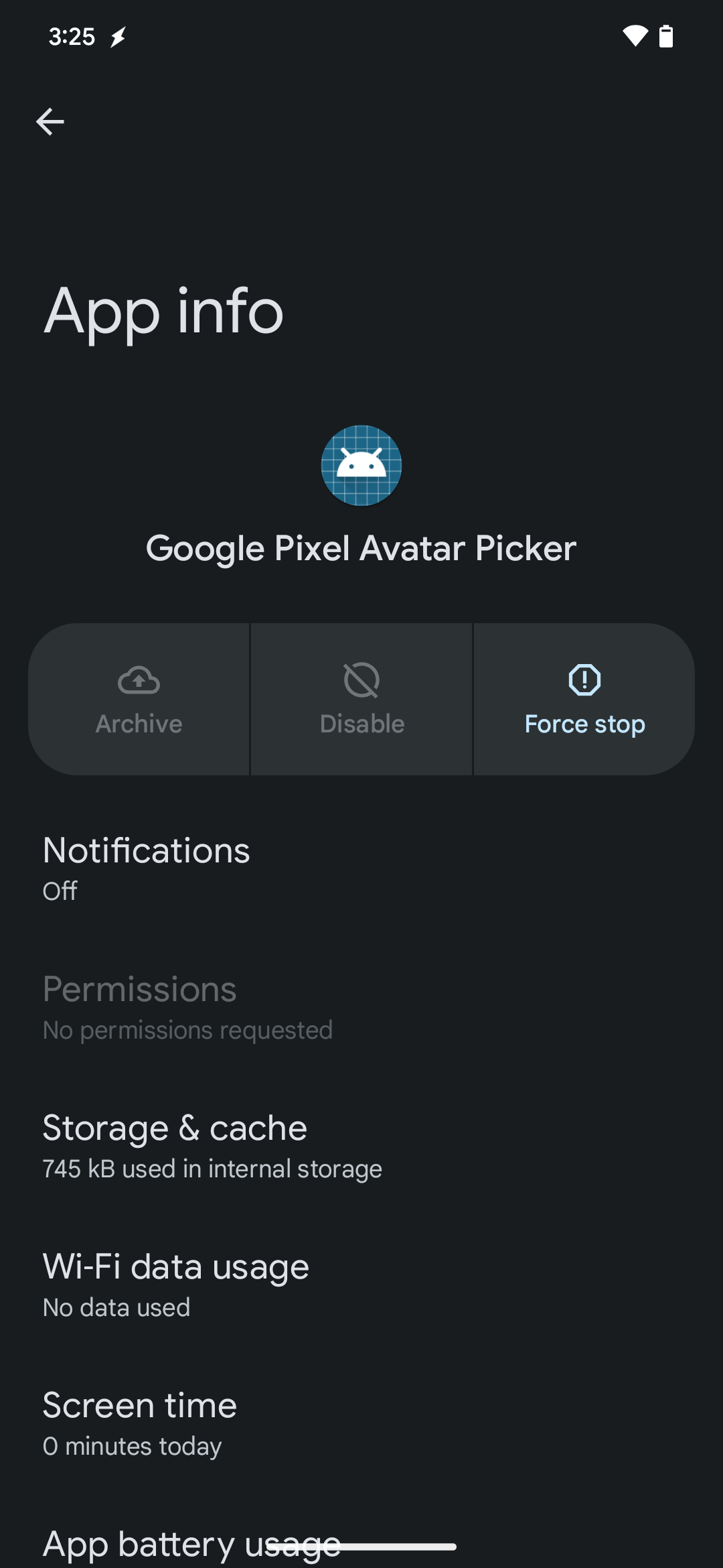 Google Pixel Avatar Seçici uygulaması