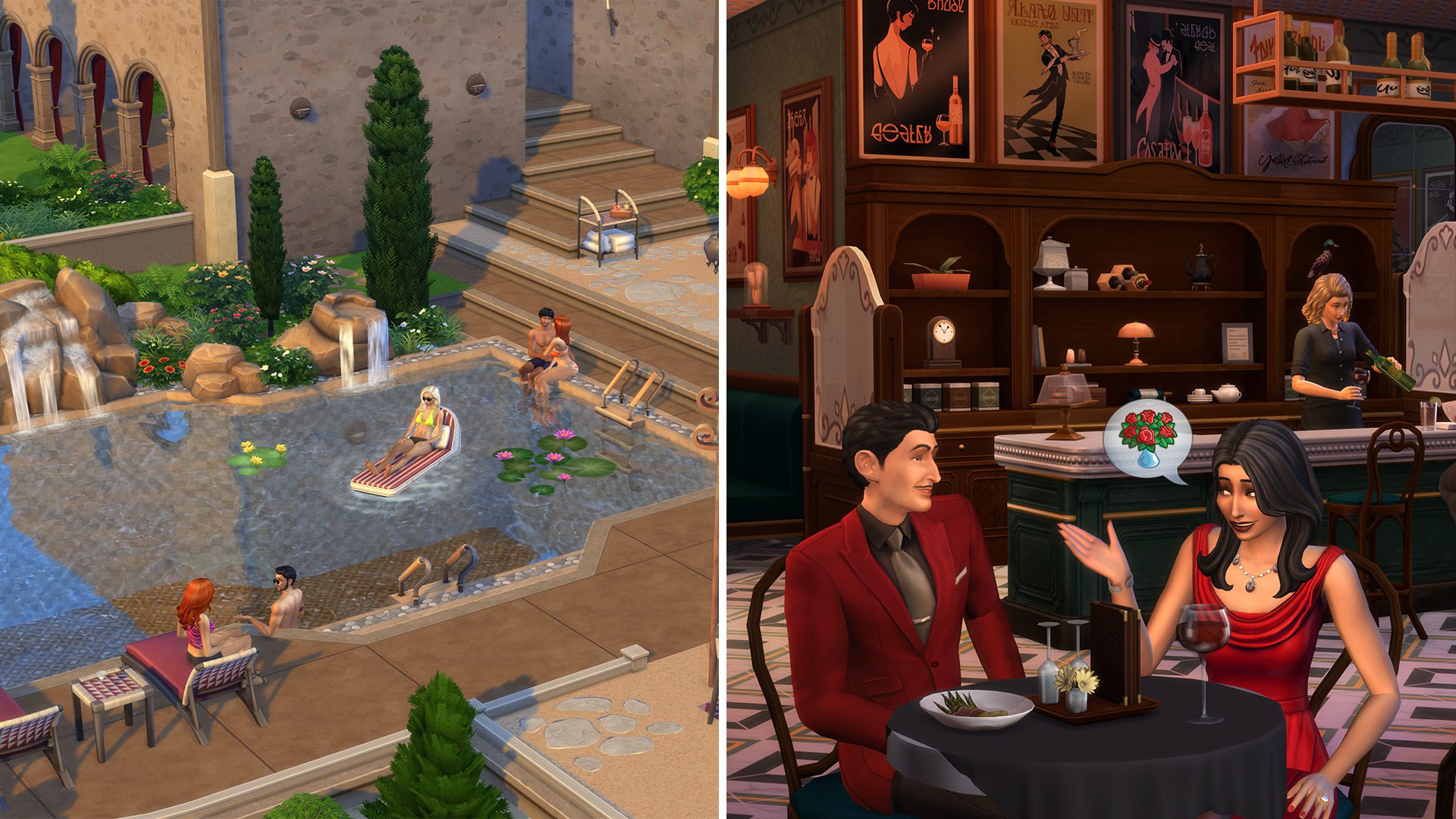 Two new kits for The Sims 4 arrive tomorrow, focused on relaxing vacations and cozy meals