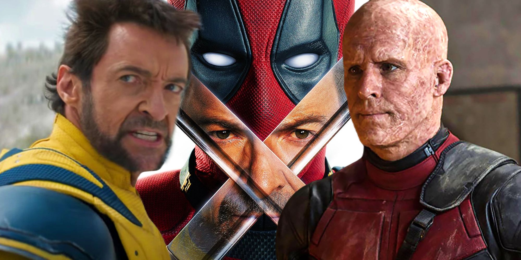 The poster for Deadpool & Wolverine (2024) between a surly Hugh Jackman as Wolverine and Ryan Reynolds as Wade Wilson