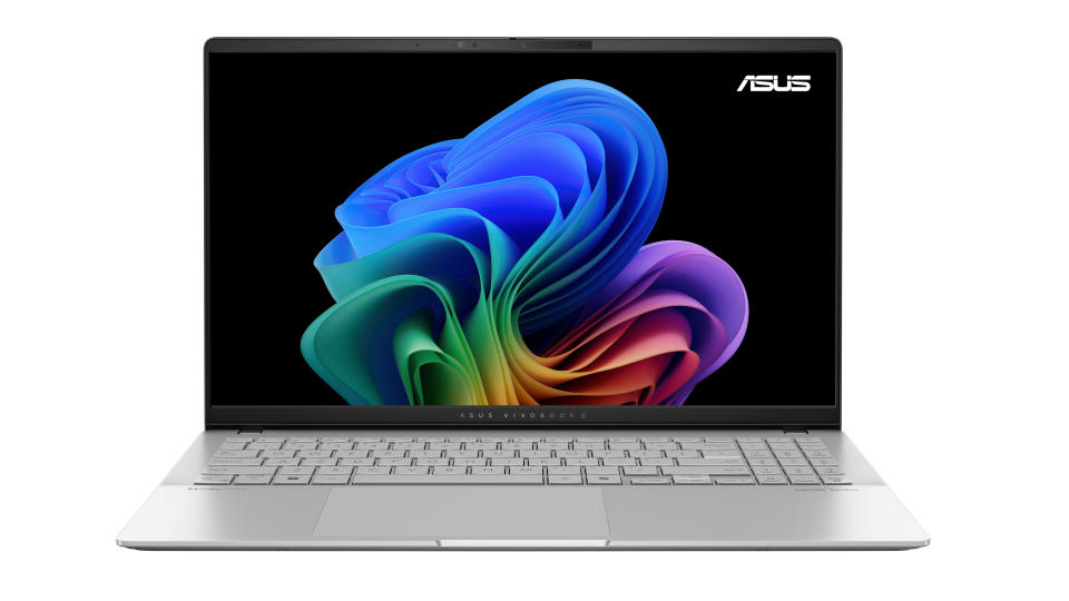 Direct marketing image of Asus Vivobook S 15 laptop on white background.