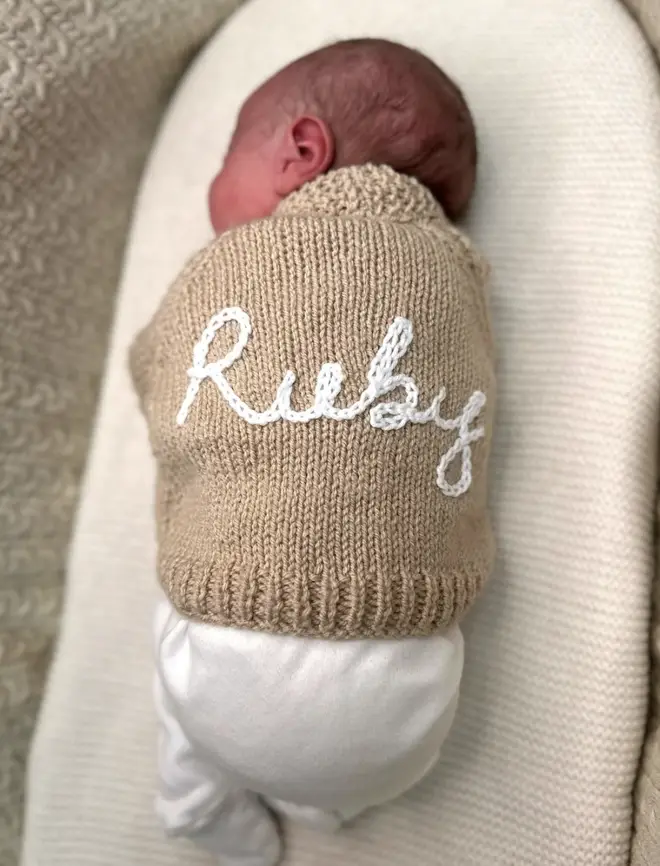 Sian Welby is now a mother to baby Ruby