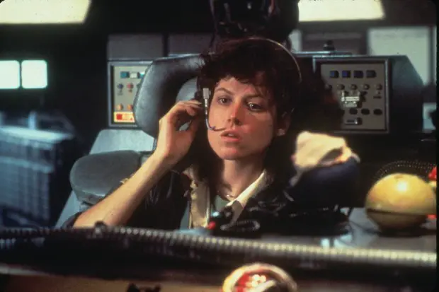 Sigourney Weaver stars in Alien (1979)