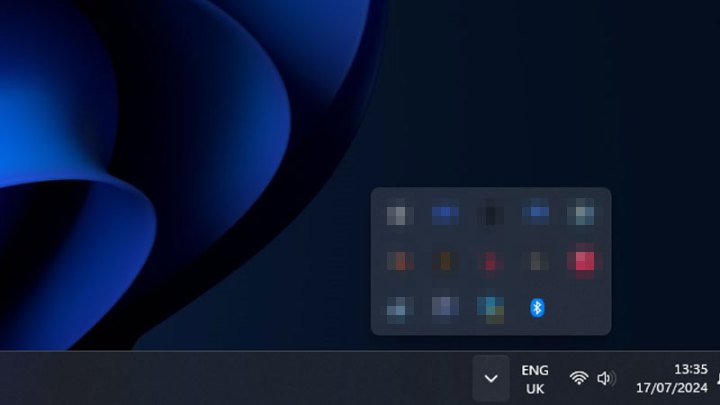 Windows 11'deki Bluetooth simgesi.