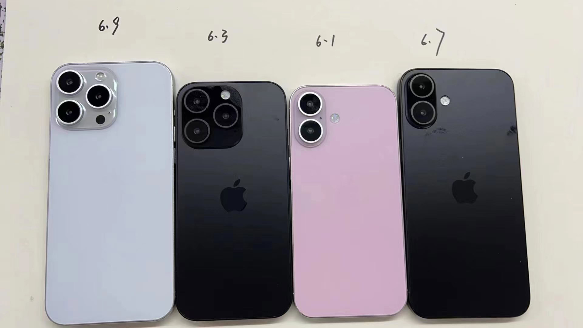 Sahte iPhone 16 Modelleri Yan Yana