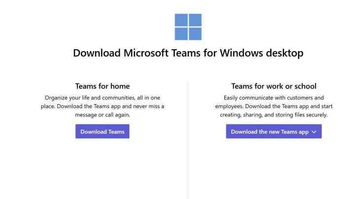 Microsoft Teams for Windows'u indiriyorum. 