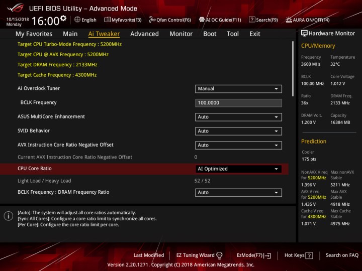 ASUS ROG BIOS'u.