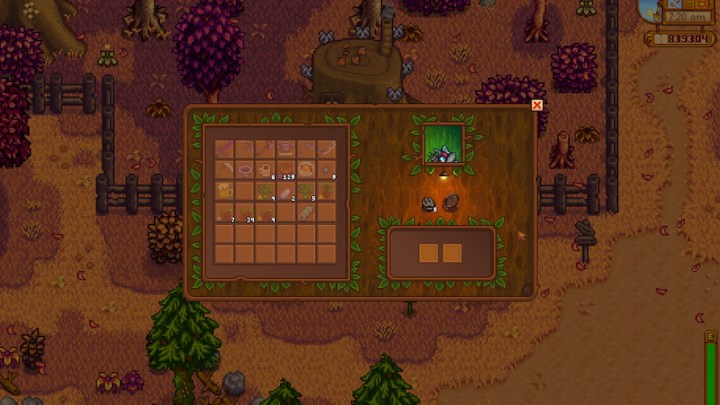 Stardew Vadisi'nde rakun isteği.